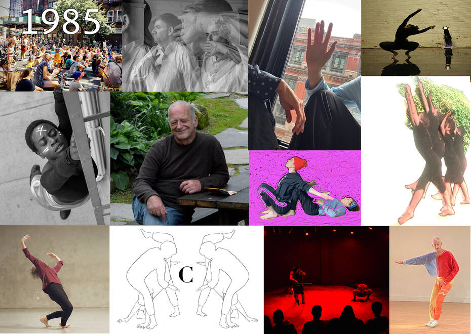 Top row L to R: 1985 image by cw; Jon Kinzel & Fabio Tavares by Zach Gross; Vicky Shick & Jimena Paz by Paz; Angie Pittman by Brian Rogers. Middle row L to R: Katrina Reid by Tia Byington-Noll; Aat Hougée image courtesy of the family; lily gold image courtesy of the artist; HIJACK image courtesy of the artists. Bottom row L to R: Lisa Kraus photo by @arnaudbeelenphoto at TicTac; Vit C by Jennifer Monson & DD Dorvillier; Demetris Charalambous & Quique by Nicolas Karatzas; Bob Eisen by Craig LaSota.