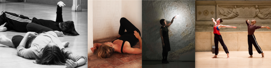 From Left: Juliette Mapp, photo by John Jesurun; Diane Madden, photographed in the Torre Bonomo, Spoleto, in front of Sol LeWitt's wall drawings. Image © Tim Smyth; Ami Yamasaki, Photo by Tadasu Yamamoto; Paul Singh, Photo by Ian Douglas