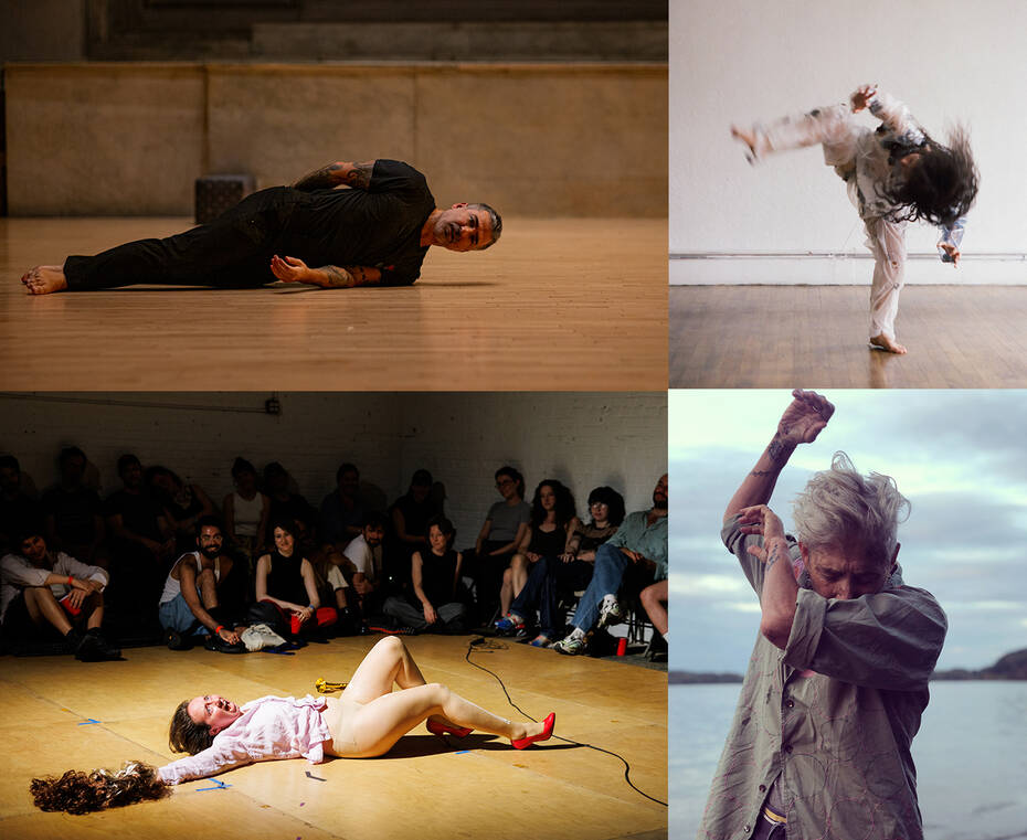Images clockwise from top L: Fabio Tavares by Rachel Keane; Amelia Heintzelman by Carolyne Loree Teston; Sondra Loring by Kelly Kamm; Alex Tatarsky by Maria Baranova.