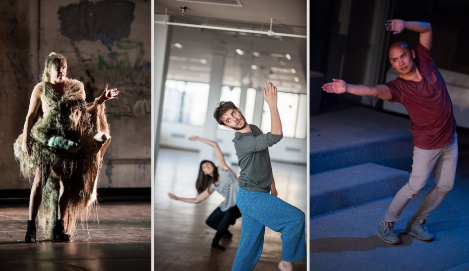Left: Adrienne Truscott by Ian Douglas; Center: Samuel Hanson by Will Thomson; Right: Justin Cabrillos by Oto Gillen