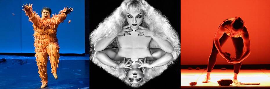 Yvonne Meier, Photo: Ian Douglas; Julie Atlas Muz, Photo: Steven Menedez; Sarah East Johnson, Photo: Lauren Keating