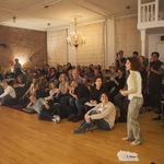 Audience members at WeisAcres - <a href="https://redesign.cathyweis.org/calendar/sundays-on-broadway-douglas-dunn-dancers" target="outside">October 25, 2015</a> <br/>Photo by Anja Hitzenberger