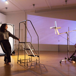 Jennifer Miller and Cathy Weis - <a href="https://redesign.cathyweis.org/calendar/sundays-on-broadway-jennifer-miller-jon-kinzel-vicky-shick-and-cathy-weis" target="outside">November 15, 2015</a> <br/>Still from video by Penny Ward