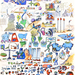 Drawing by Oyvind Fahlstrom —
<a href="https://redesign.cathyweis.org/calendar/november-6-2016-julie-martin-presents-works-by-oyvind-fahlstrom" target="outside">November 6, 2016</a>