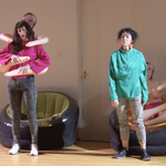 Laurie Berg and Bessie McDonough - <a href="https://redesign.cathyweis.org/calendar/april-22-laurie-berg-and-bessie-mcdonough-thayer-jessica-pretty-and-emily-wexler" target="outside">April 22, 2018</a><br/>Still from video by Davidson Gigliotti