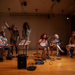 The Queer Anti Fascist String Band - Xylocarp — <a href="https://redesign.cathyweis.org/calendar/may-25-2025-jonathan-gonzalez-keith-hennessy-and-ishmael-houston-jones-jennifer-miller" target="outside">May 25, 2025</a> <br/> Photo by Rachel Keane