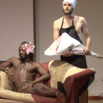 Otlbo Zane Hunder and Samuel Hanson — <a href="https://redesign.cathyweis.org/calendar/october-29-a-shared-evening-with-dean-moss-fast-forward-ishmael-houston-jones" target="outside">October 29, 2017</a>
<br/>
Still from video by Davidson Gigliotti