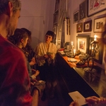 Sam Wilson with audience - <a href="https://redesign.cathyweis.org/calendar/sundays-on-broadway-live-performance" target="outside">March 8, 2015</a> <br/>Photo by Richard Termine