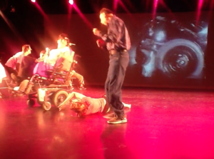 VSA North Fourth Arts Center presents Cathy Weis Projects: Buen Viaje dancers with Cathy Weis, musician Lee Free and performer Ashley Brockington